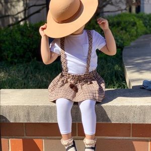 Zara Plaid Skirt with Straps